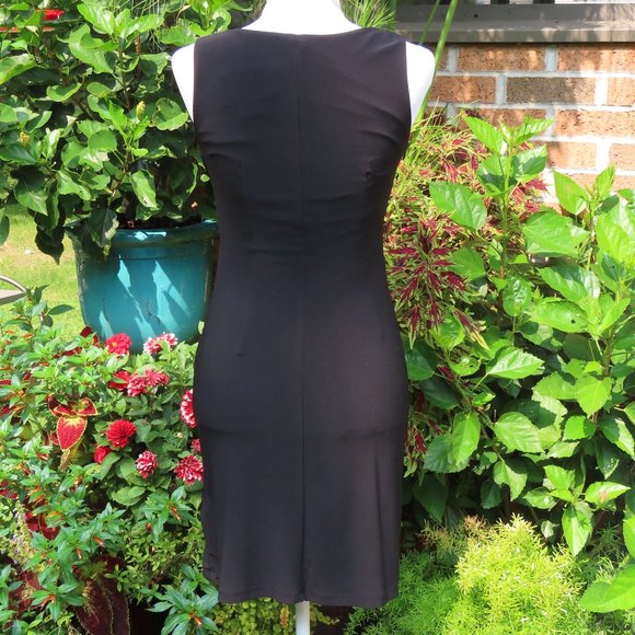 Little Black Ruched Dress - Picture 4 of 5
